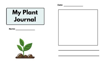 Preview of Plant Journal Template