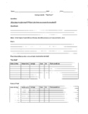 Plant Lab - "My Plant" lab report and data sheets