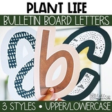 Plant Life Bulletin Board Letters, A-Z, Punctuation, and N