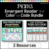 Plant Life Cycle Bundle Emergent Reader Color by Number Posters