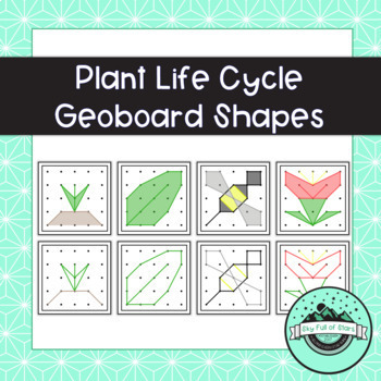 Preview of Plant Life Cycle Geoboard Task Cards