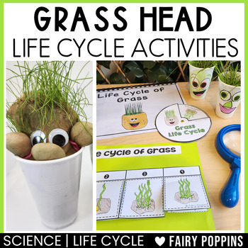 Preview of Plant Life Cycle | Growing Grass Heads Journal, Life Cycle Activities, Templates