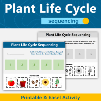Preview of Plant Life Cycle Science Sequencing Activity 