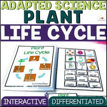 Preview of Plant Life Cycle Worksheets & More- Adapted Science Unit for Special Education