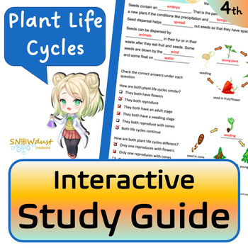 Preview of Plant Life Cycles - Florida Science Interactive Study Guide