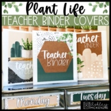 Plant Life Decor | Teacher Planner Binder Covers & Spines 