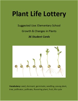 Preview of Plants Unit - Plant Life Lottery