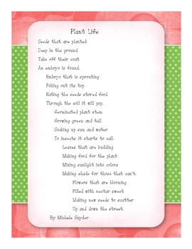 Preview of Plant Life Poem