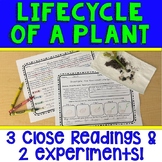Plant Life cycle Science Close Reading Comprehension PLUS 