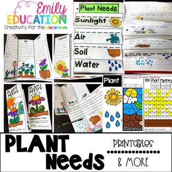 Plant Needs Activities by Emily Education | Teachers Pay Teachers