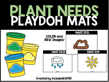 Plant Needs Play Dough Mat