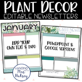 Plant Class Newsletter Templates