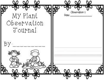 Plant Observation Journal by PreKinders in Paradise | TpT