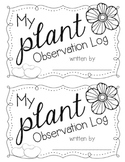 Plant Observation Log {A Daily Journal to Write About Your