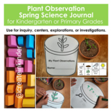 Plant Observation Spring Science Journal for Kindergarten 
