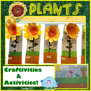 Preview of Plant Parts & Needs Activities & Crafts Bulletin Boards NGSS Grades 1-3