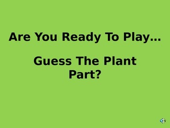 Preview of Plant Parts Powerpoint