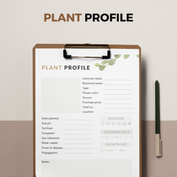Preview of Plant Profile