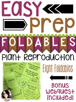 Preview of Plant Reproduction Pack (FOLDABLES, NOTEBOOK IDEAS, AND WEBQUEST)