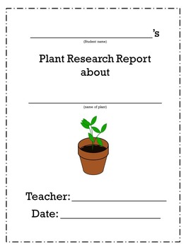 Preview of Plant Research Project