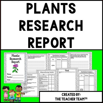 research report on your favourite plant