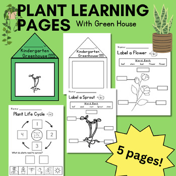 Preview of Plant Research Study- Science Learn: Labeling, Writing