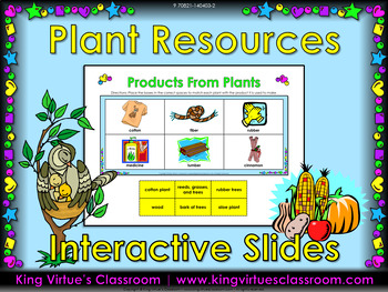 Preview of Plant Resources Interactive Slides for Distance Learning