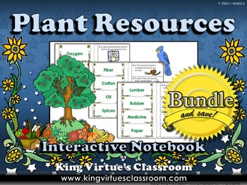 Preview of Plant Resources: Plant Products Interactive Notebook BUNDLE