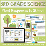 Plant Response to Stimuli Activity & Answer Key 3rd Grade 