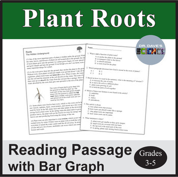 Preview of Plant Parts Roots Reading Comprehension 4th Grade NGSS Science