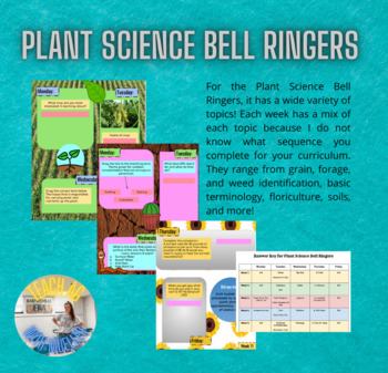 Preview of Plant Science Bell Ringers (20 Weeks)