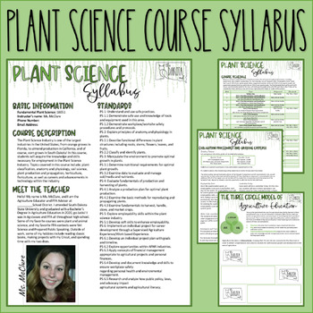 Preview of Plant Science Course Syllabus
