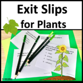 Plant Science Exit Tickets