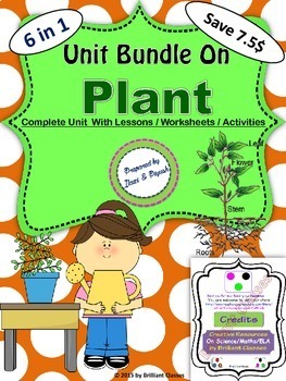 Preview of Plant Unit Bundle - Lessons / Worksheets / Activities