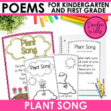 Plant Song Spring Poem for Kindergarten & 1st Grade with P