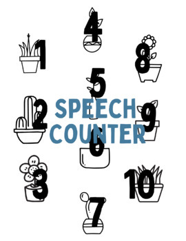 Preview of Plant Speech Counter