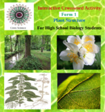 Plant Structure: Biology Interactive Crossword Activity - Form 1