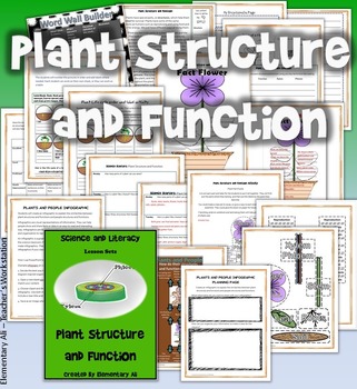 Preview of Plant Structure and Function Science and Literacy Set (TEKS & NGSS)