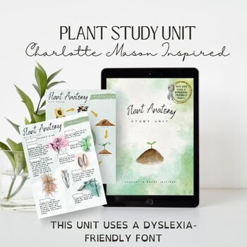 Preview of Plant Study Unit, Charlotte Mason Inspired, Homeschool Lesson