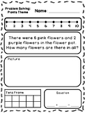 Plant Theme Addition & Subtraction Word Problems (Kinderga