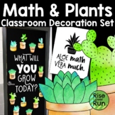 Summer Classroom Decoration Set for Math with Plants