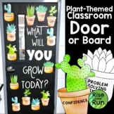 Plant Theme Classroom Door or Bulletin Board with Cactus & Succulents