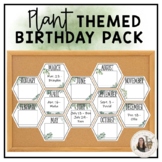 Plant Themed Classroom Birthday Pack - Class Decor
