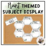Plant Themed Classroom I Can and Goals Display - Editable!