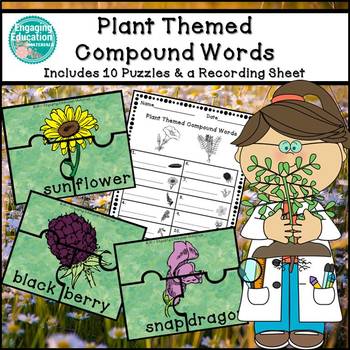 Plant Themed Compound Words by Engaging Education Materials | TpT