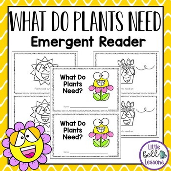 Preview of Plant Themed Emergent Reader for PreK - Kindergarten
