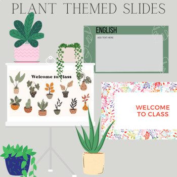 Plant Themed Slides | Editable Google Slides by Slides on my mind