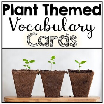 Preview of Plant Themed Word Wall Vocabulary Cards
