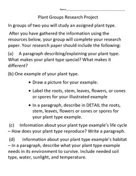 quantitative research topics about plants