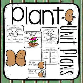 Preview of Plant Unit {Parts of a Plant- Parts of a Seed- Plant Life Cycle- Plant Needs}